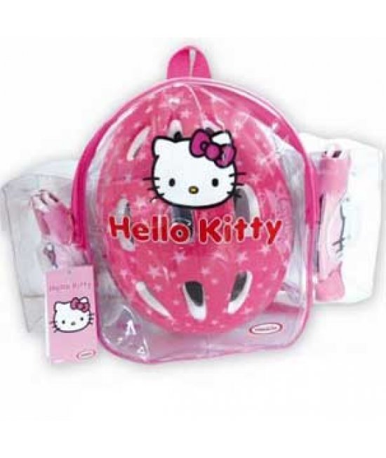 HELLO KITTY SADA PRILBA + CHRÁNIČE PRE DETI