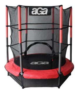 Aga Detská trampolína 140 cm Red + ochranná sieť