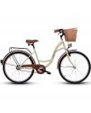 GOETZE ECO RETRO BICYKEL 28" KRÉMOVÝ 2024 + textilná výplň GRÁTIS