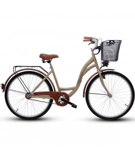 GOETZE ECO RETRO BICYKEL 26" CAPUCCINO 2024 + textilná výplň GRÁTIS