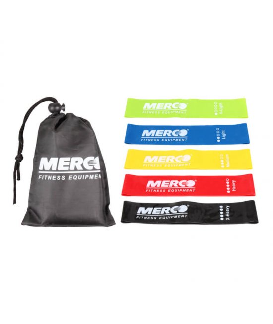 Merco Mini Band set 5ks sada odporových gúm 50 x 5cm